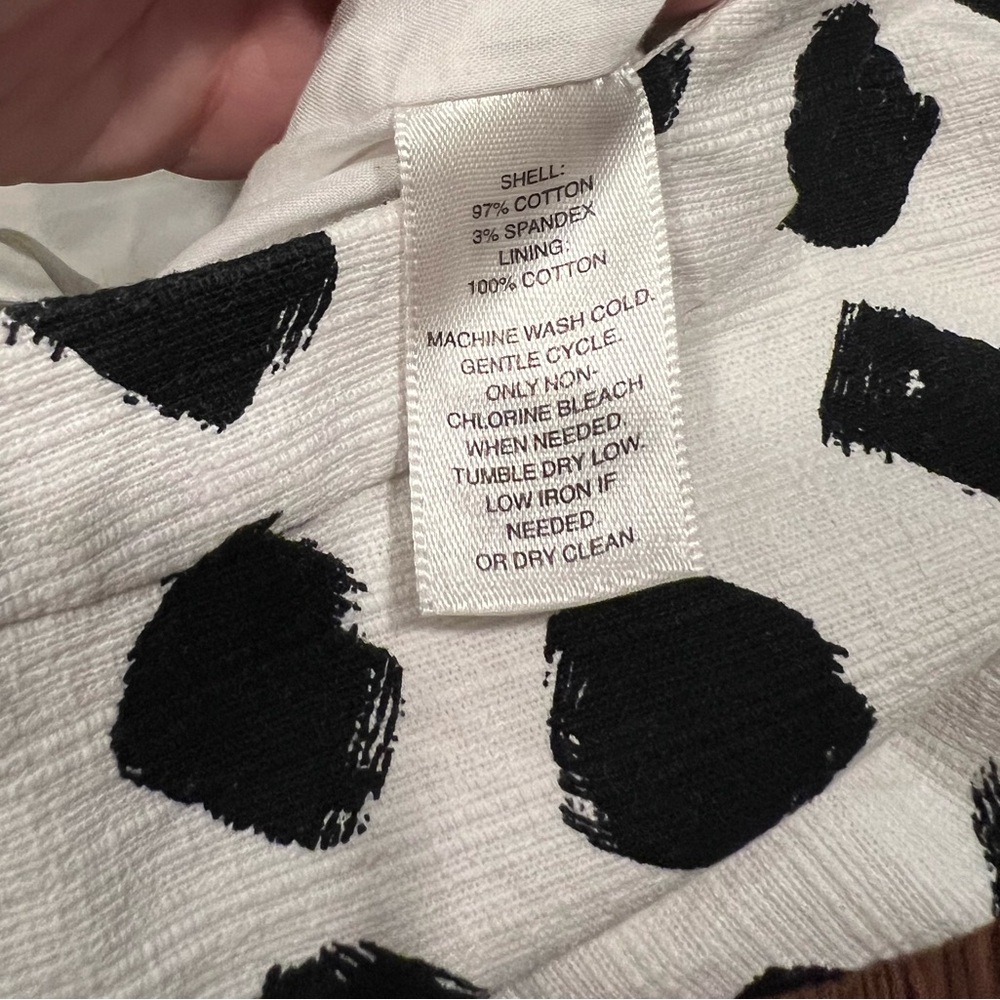 White House Black Market Sleeveless Polka Dot Fit & Flare Dress - Picture 9 of 9